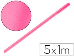 Papel kraft verjurado Liderpapel rosa rollo 5x1 m.